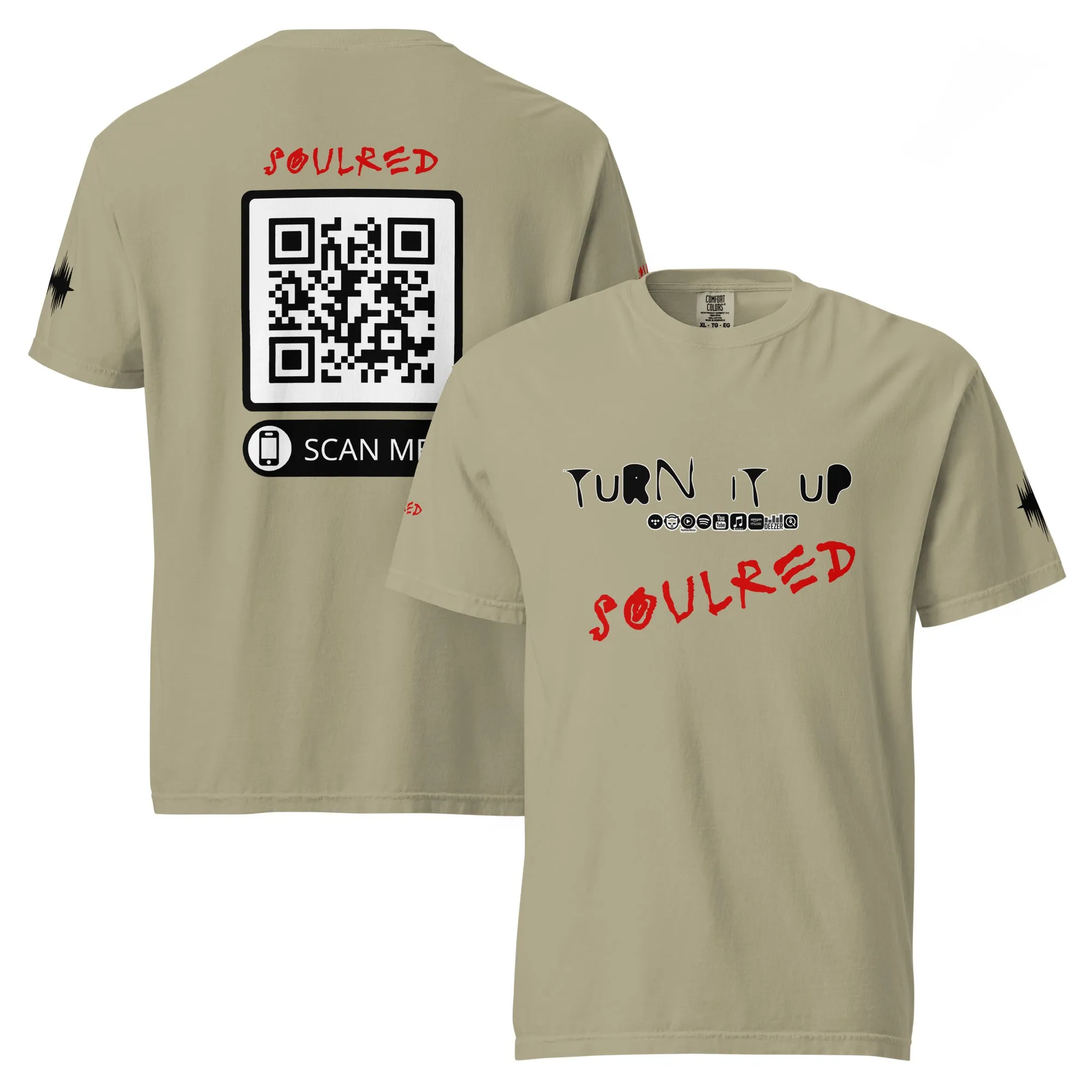 SOULRED logo, Unisex garment-dyed heavyweight t-shirt