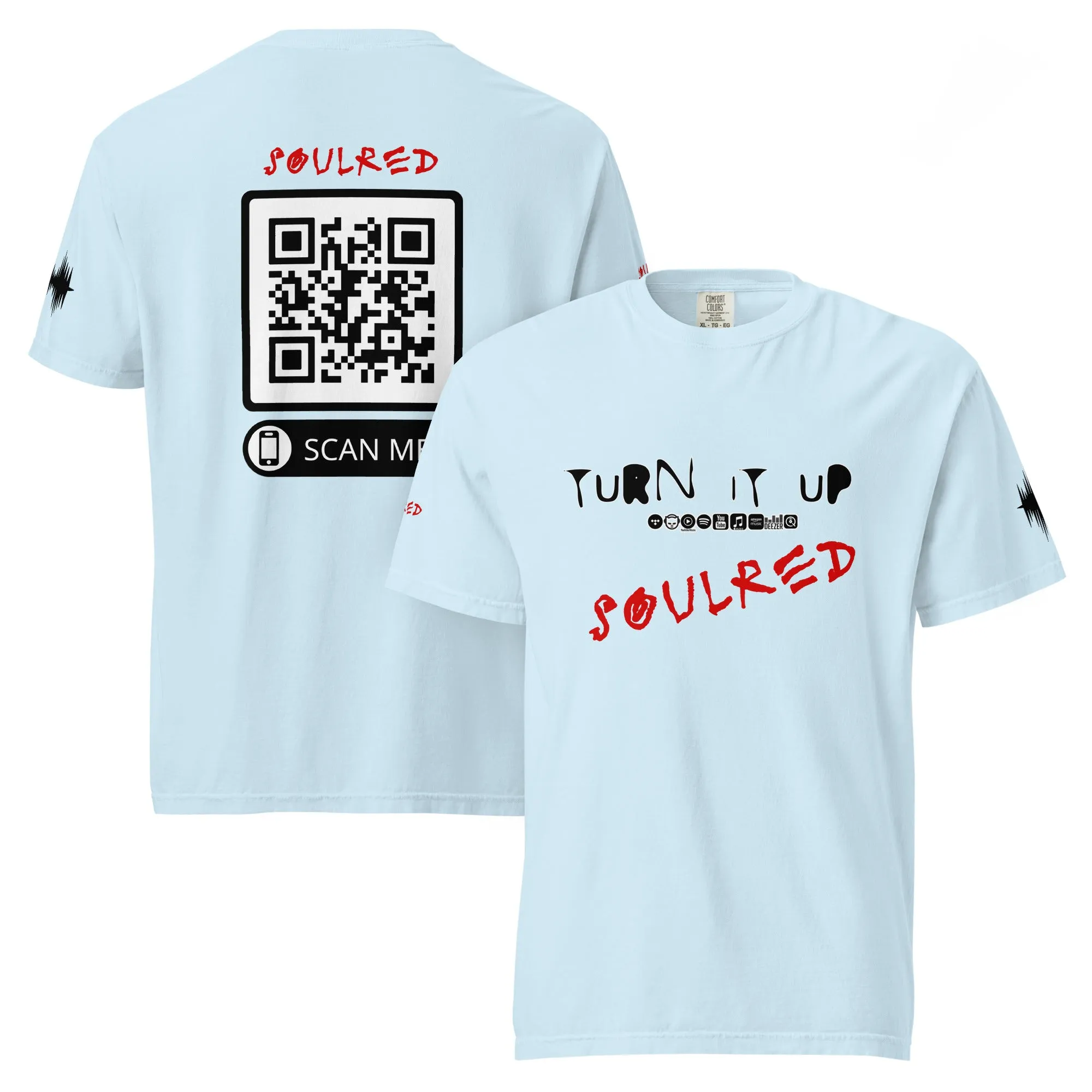 SOULRED logo, Unisex garment-dyed heavyweight t-shirt