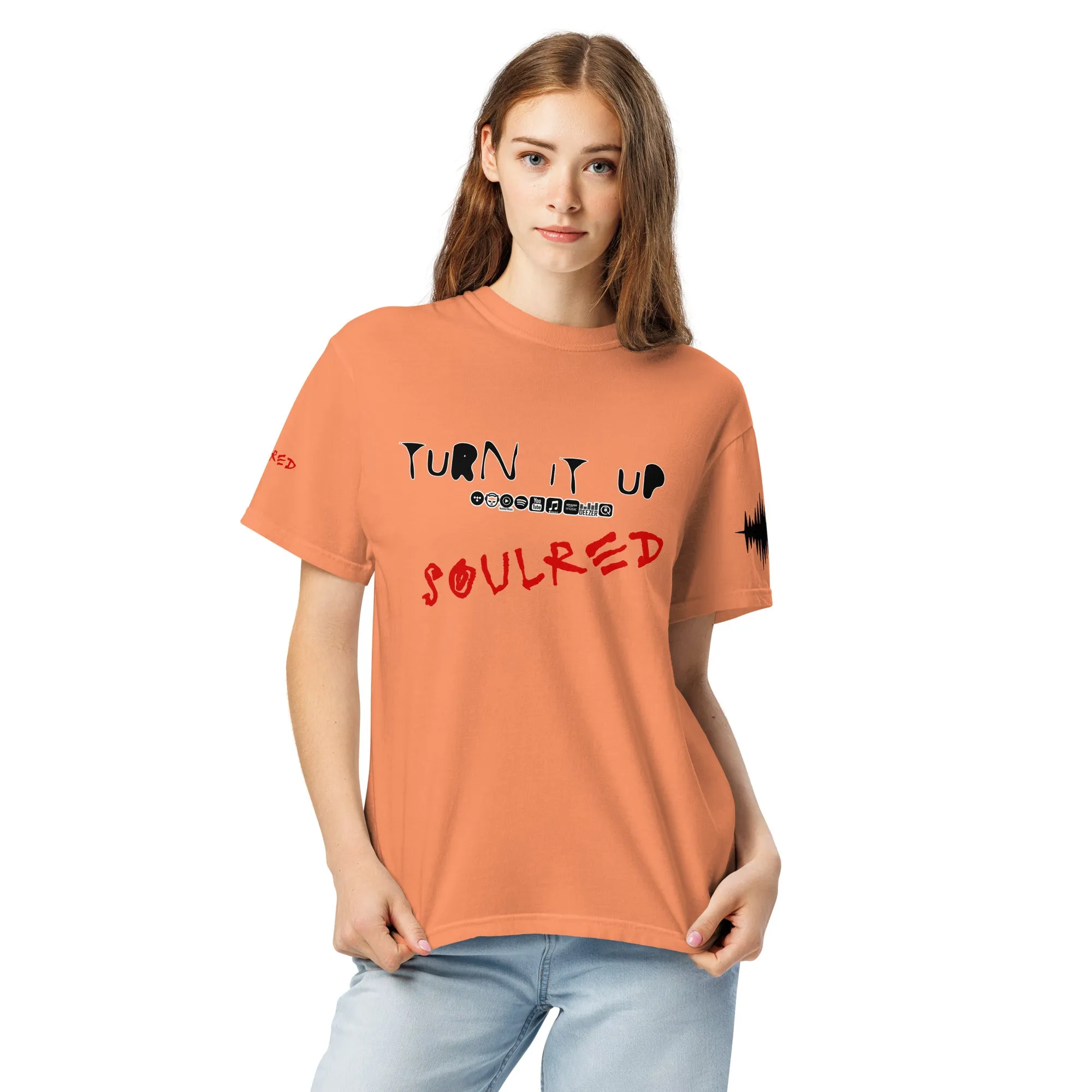 SOULRED logo, Unisex garment-dyed heavyweight t-shirt