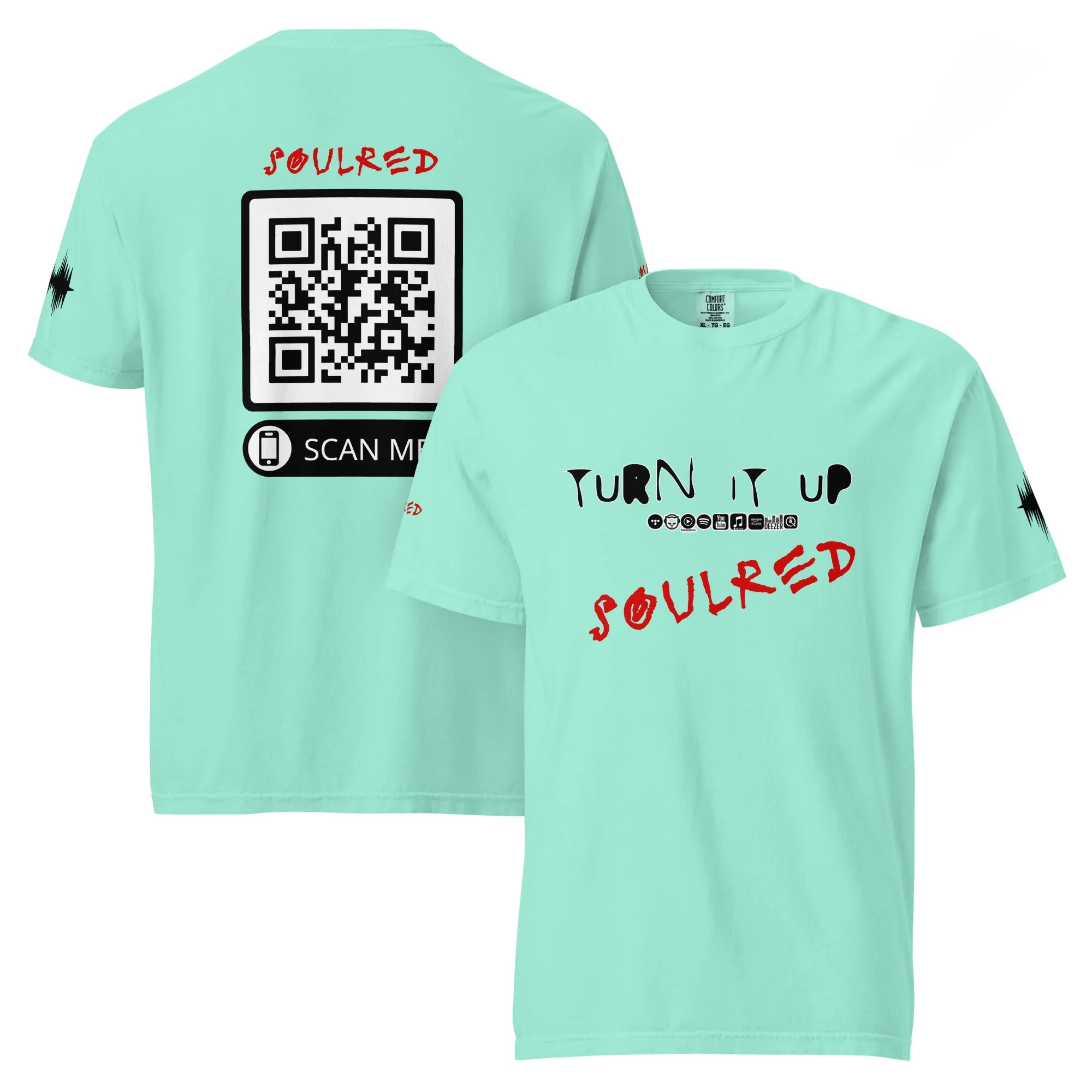 SOULRED logo, Unisex garment-dyed heavyweight t-shirt