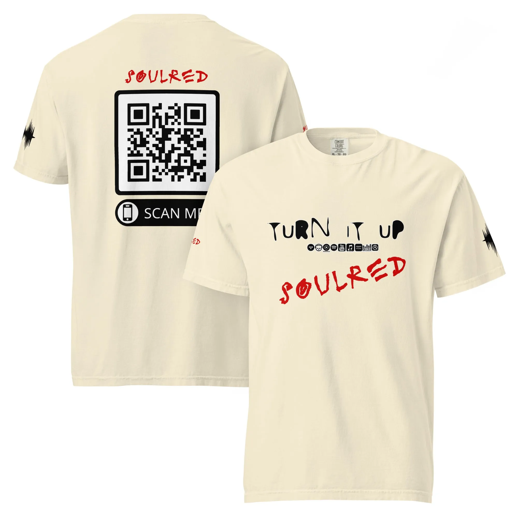 SOULRED logo, Unisex garment-dyed heavyweight t-shirt