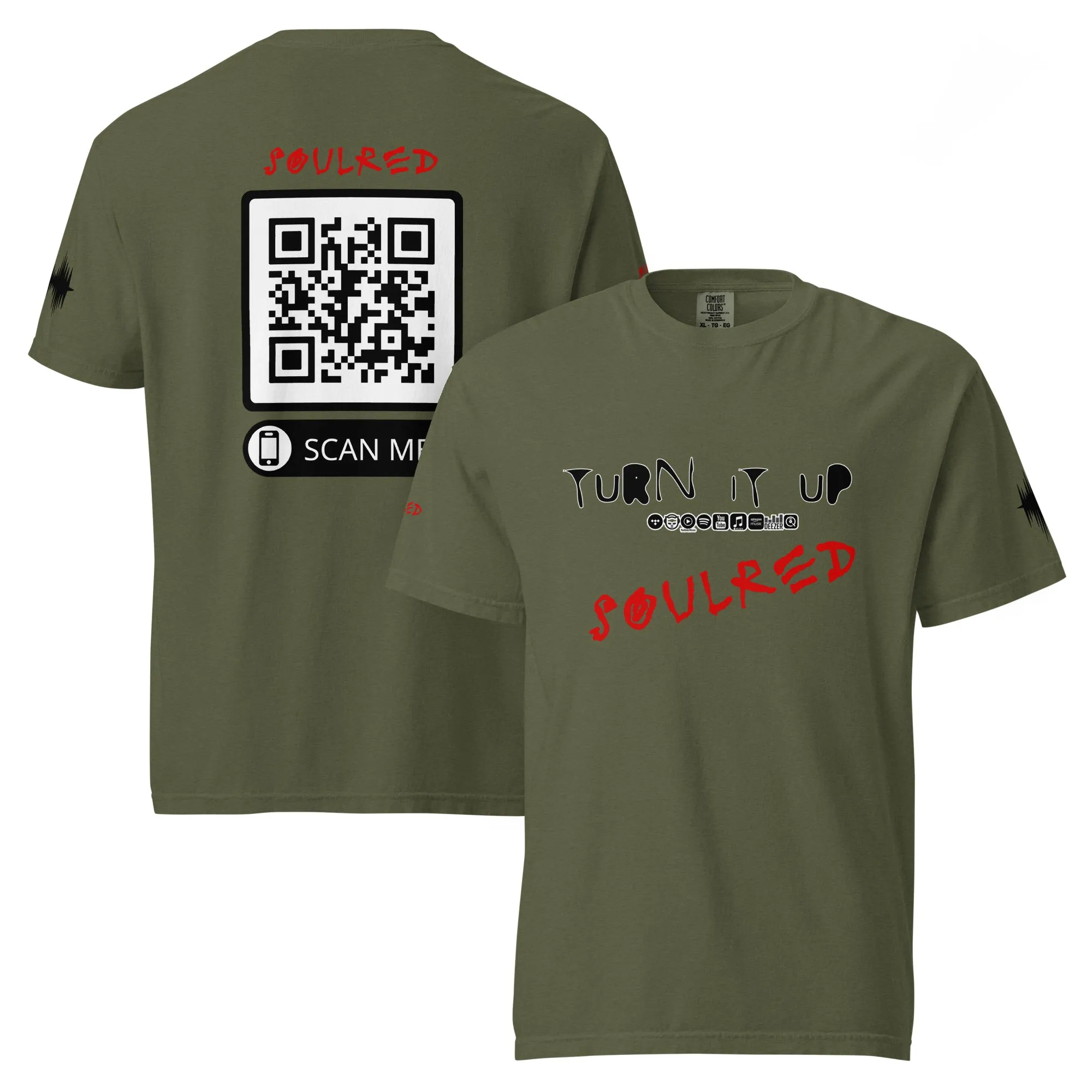 SOULRED logo, Unisex garment-dyed heavyweight t-shirt