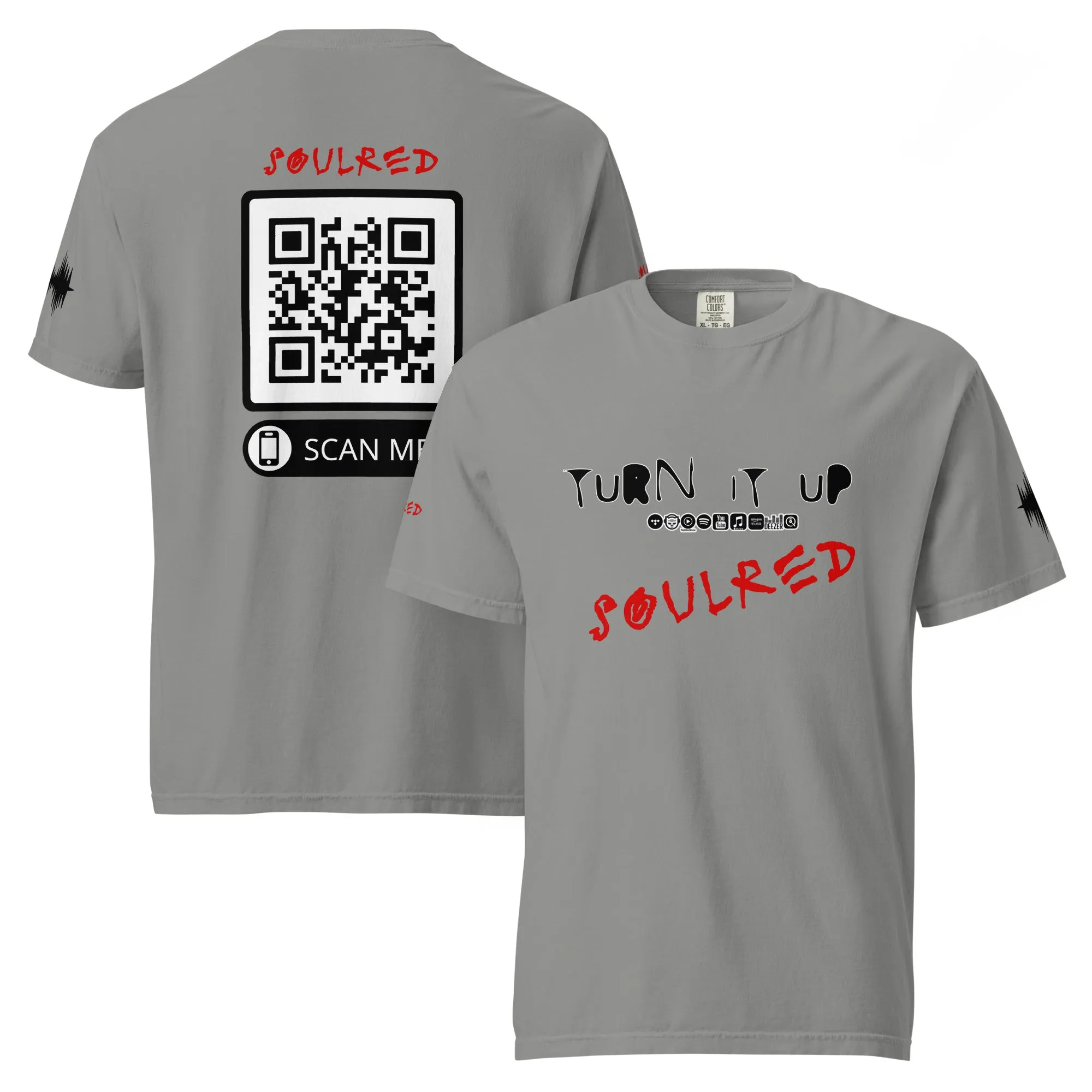SOULRED logo, Unisex garment-dyed heavyweight t-shirt
