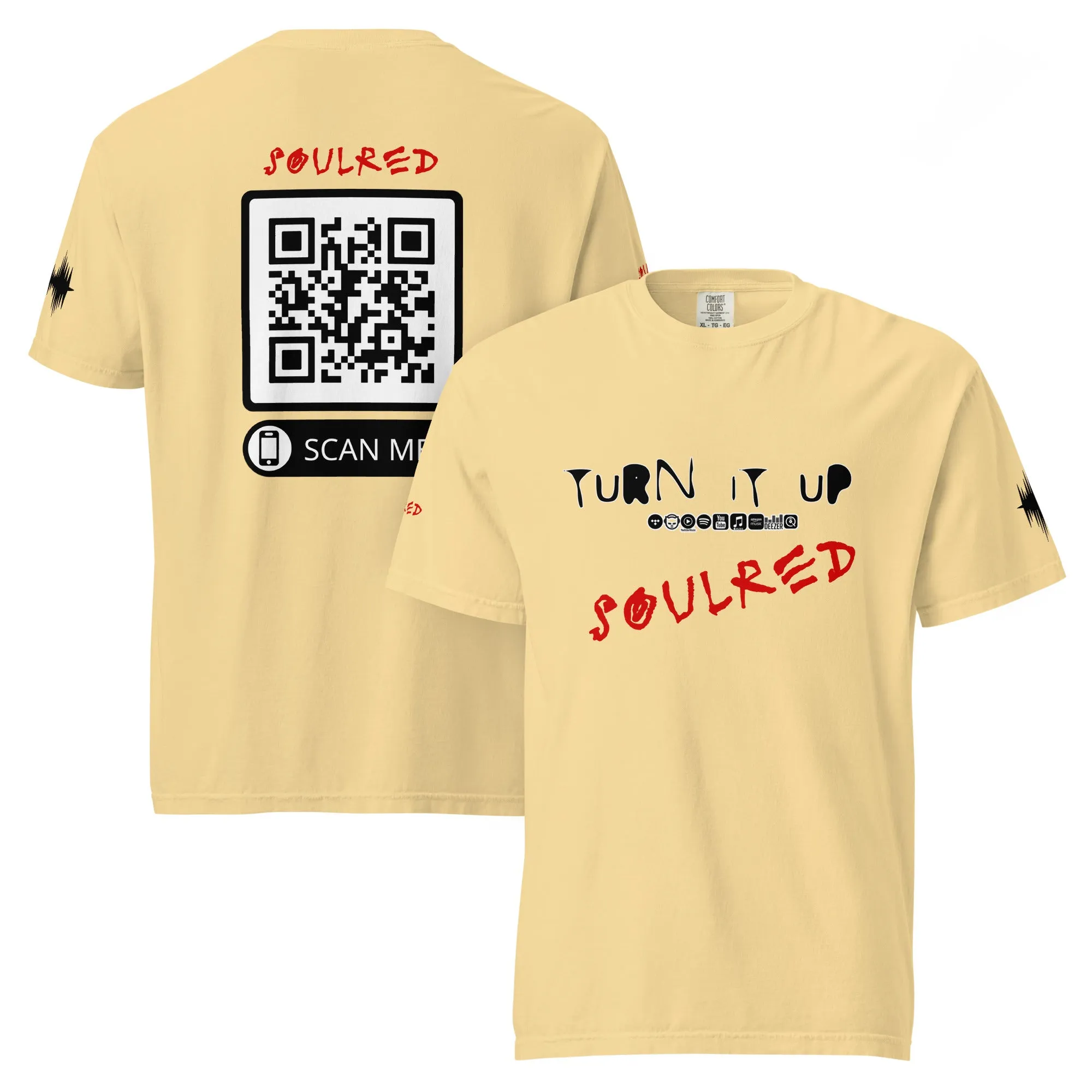 SOULRED logo, Unisex garment-dyed heavyweight t-shirt