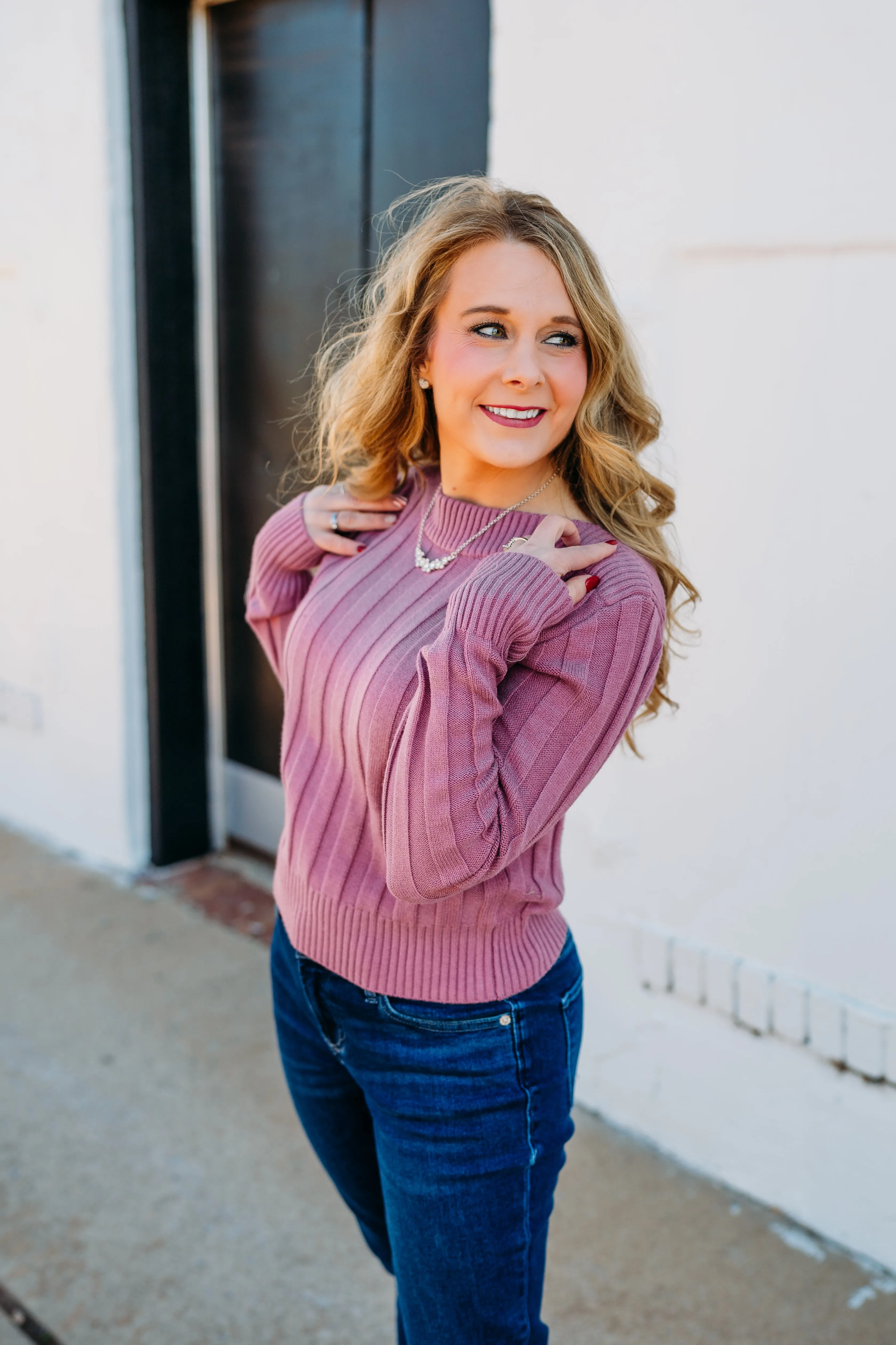 Steve Madden: Serra Sweater in Dark Orchid