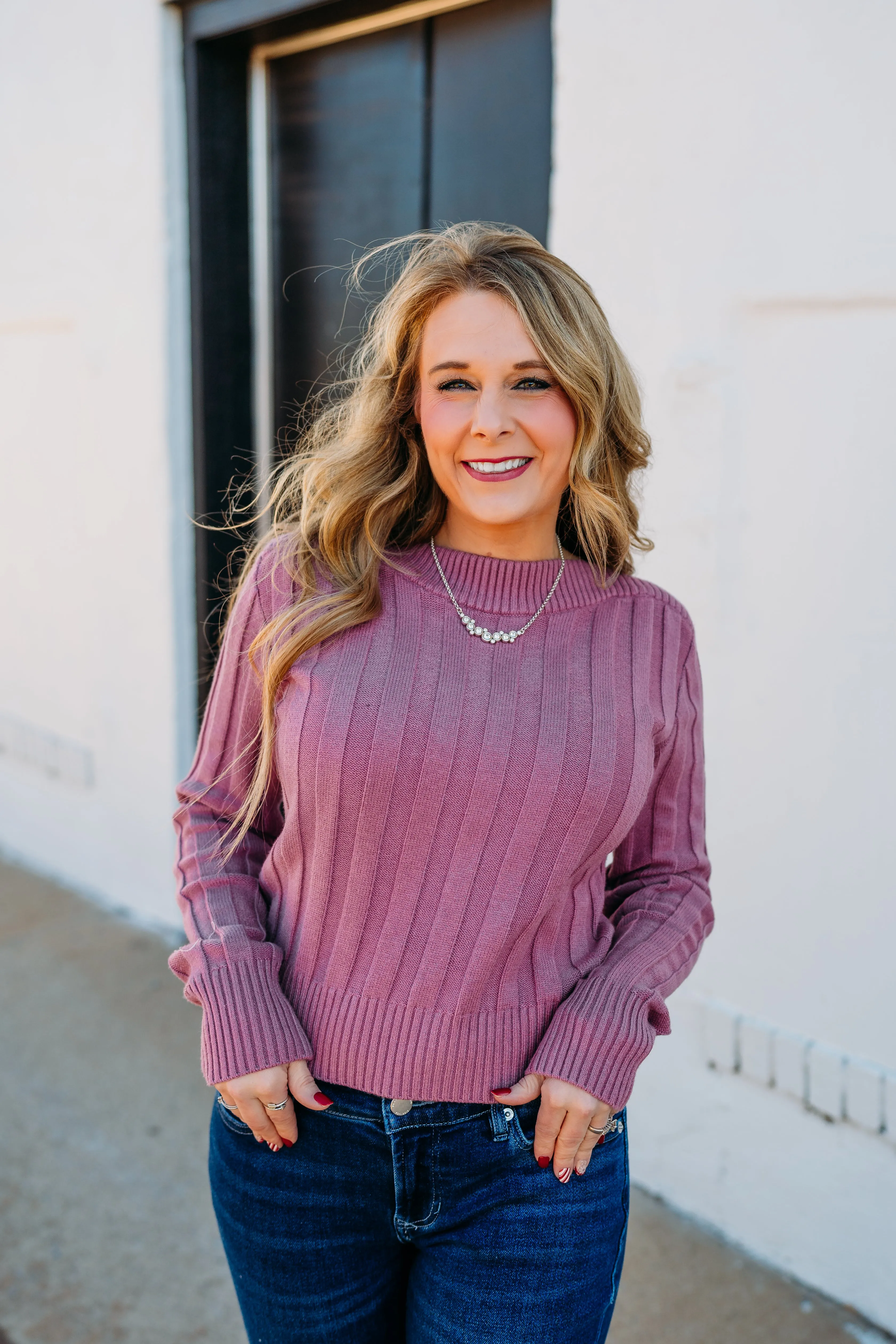 Steve Madden: Serra Sweater in Dark Orchid