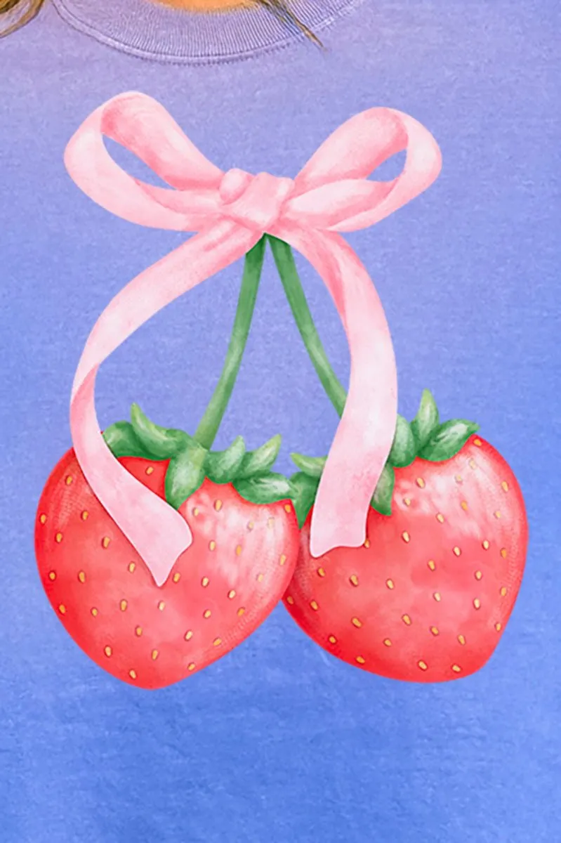 Strawberry Girly Comfort Colors Adult Ring-Spun Cotton Tee