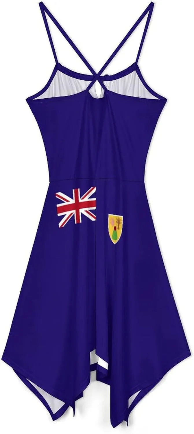 Summer Dresses for Women Ukraine Flag Camisole Dress Casual Loose Beach Dresses