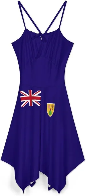 Summer Dresses for Women Ukraine Flag Camisole Dress Casual Loose Beach Dresses