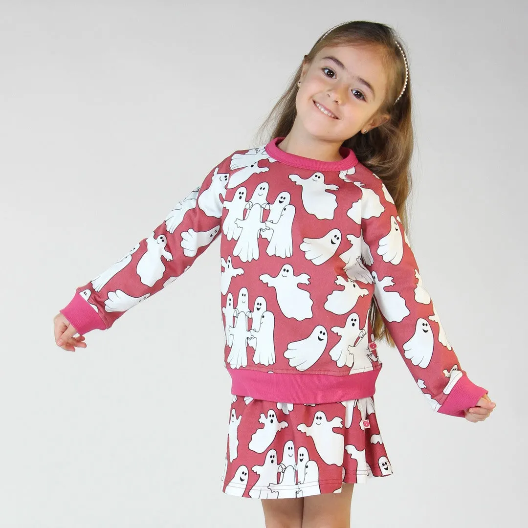 Sweatshirt with ghosts
