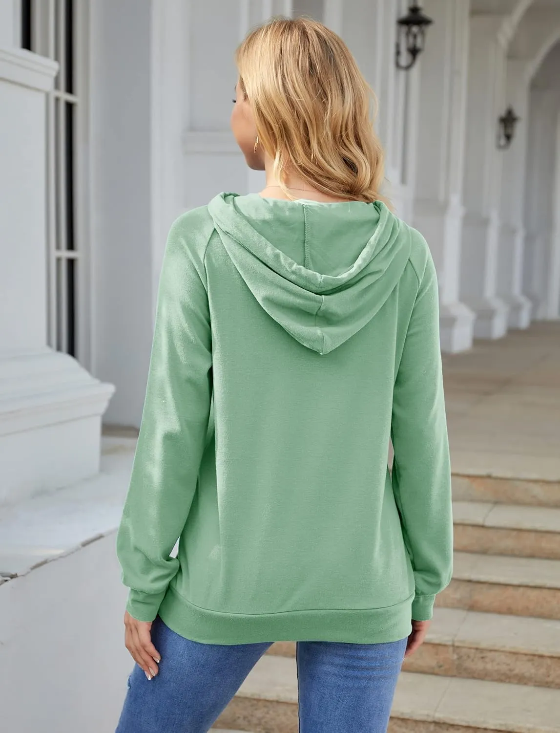 Syellowafter Women Casual Pullover Love Letter Printed Sweatshirt Lightweight Tops Blouse