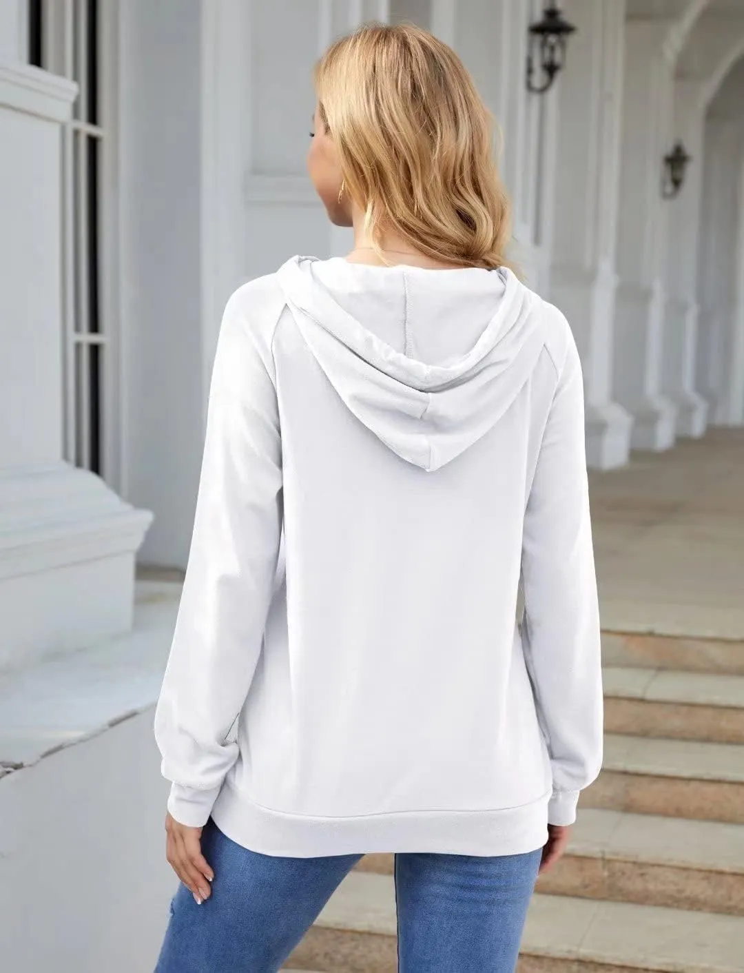 Syellowafter Women Casual Pullover Love Letter Printed Sweatshirt Lightweight Tops Blouse