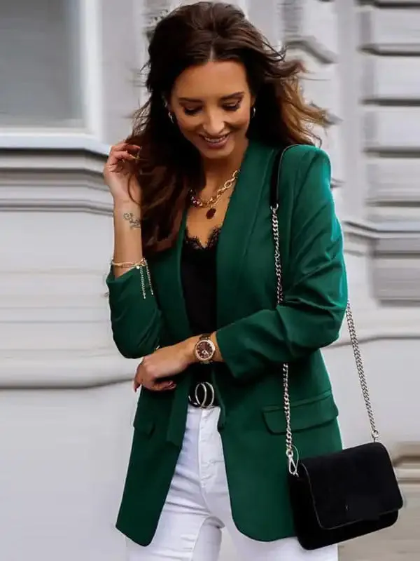 Temperament Professional Slim Suit Collar Top blazer