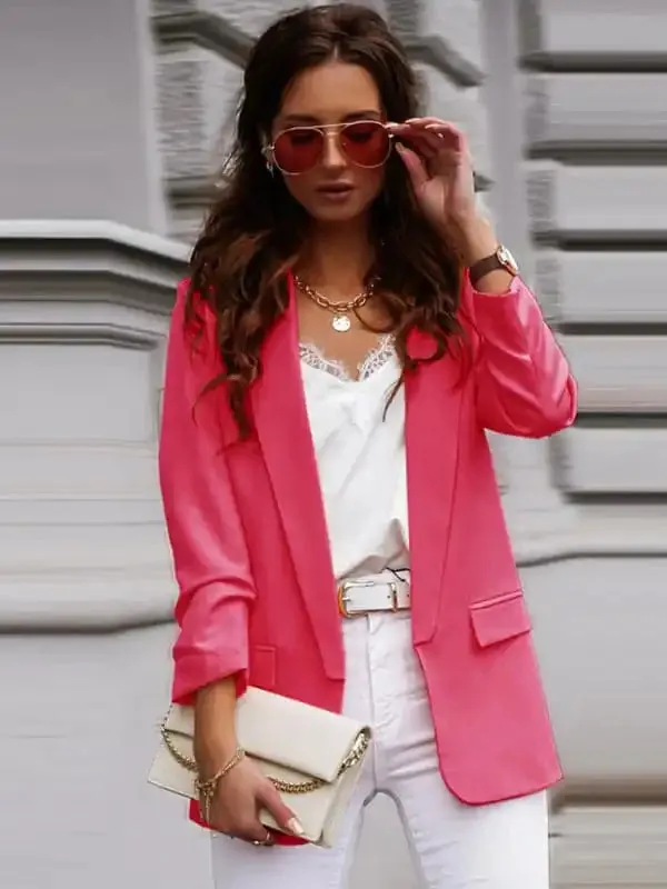 Temperament Professional Slim Suit Collar Top blazer
