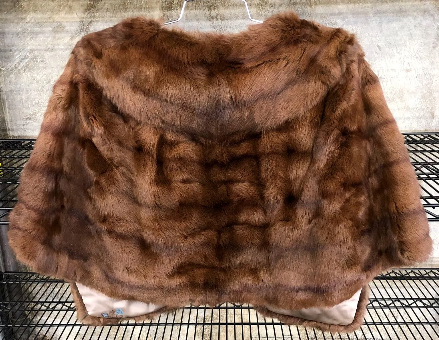 Vintage 1950s Women's Elegant Brown Genuine Mink Fur Stole/Shawl/Wrap