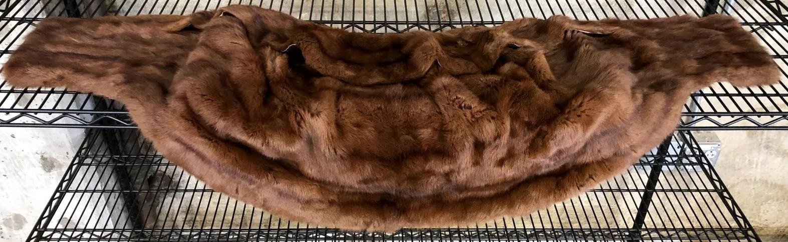 Vintage 1950s Women's Elegant Brown Genuine Mink Fur Stole/Shawl/Wrap
