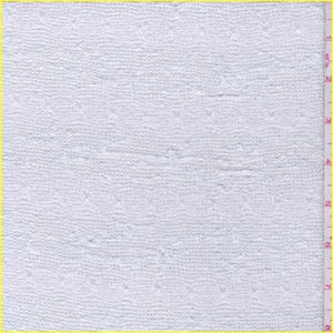 White/Pale Blue Slubbed Sweater Knit Fabric