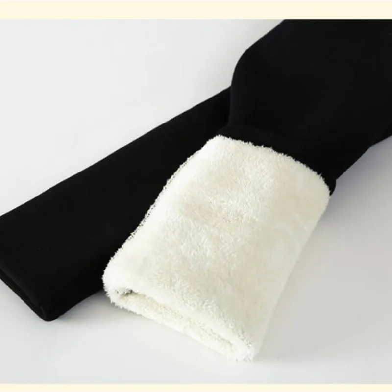 Winter Warmest Legging High Waist Stretchy Fleece Pants - Basic Design