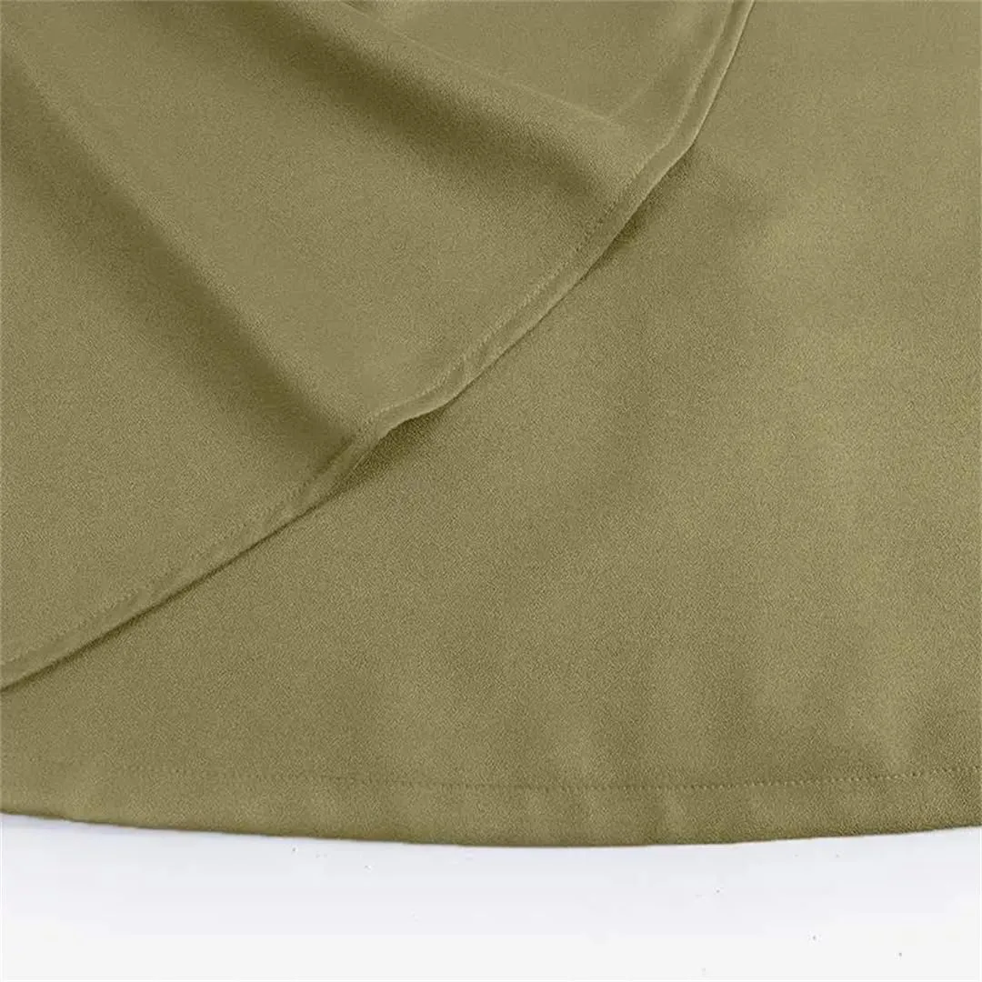 Women Elegant High Waist Skirts Office Skirts Fashion Summer Sexy Pleated Casual Loose Solid Color Midi Skirts