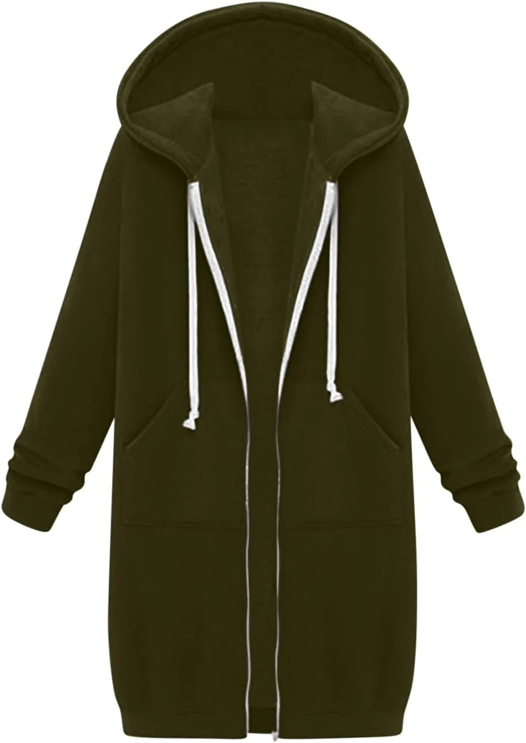 Women Zip Up Hoodie Jackets 2024 Hoood Long Sweatshirts Trendy Comfort Hoodies Cute Teen Girls Y2K Fall Clothes