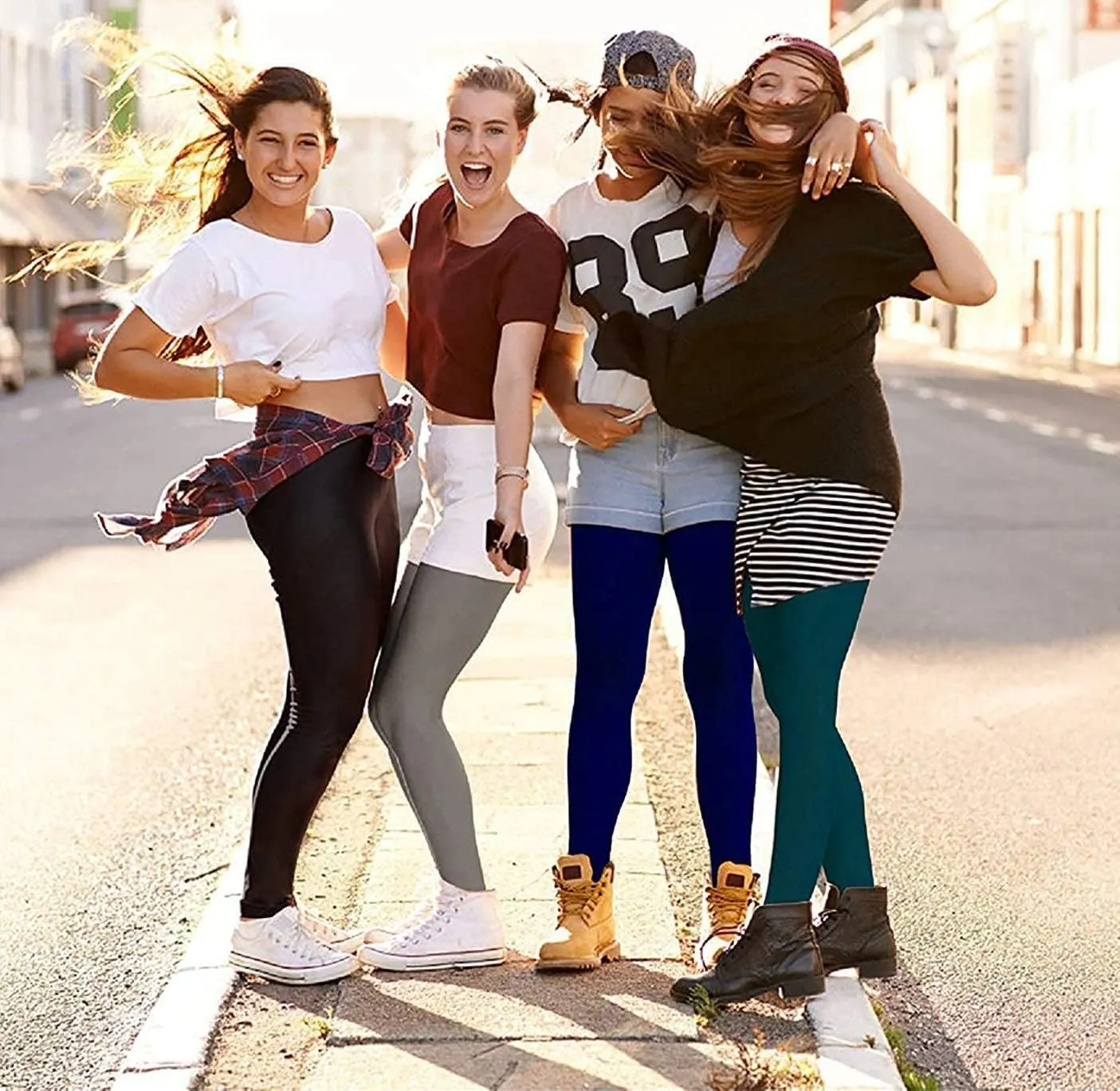 Women's Fleece Lined Leggings Thermal High Waist Tummy Control Yoga Pants Winter Slimming Workout Running Pants