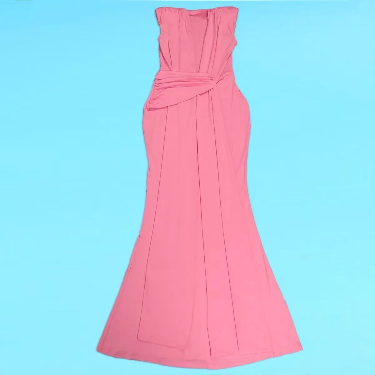 Women's Sexy Elegant Deep V Neck Sleeveless Bodycon Party Evening Gown Maxi Dress