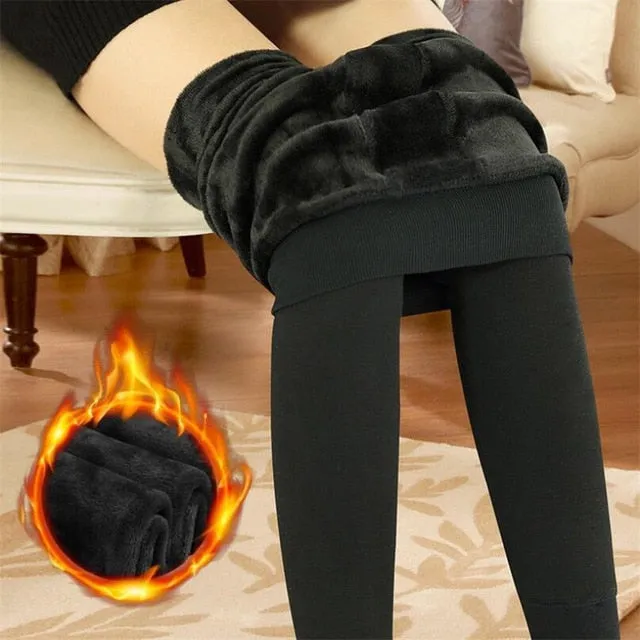Women's Velvet-Lined Leggings