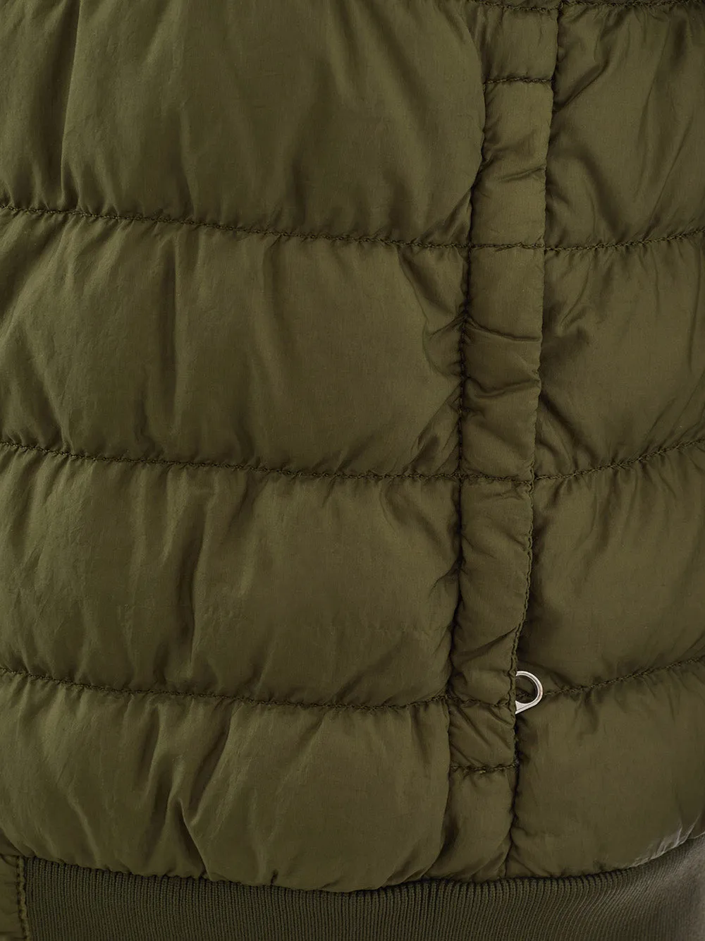 Woolrich Elegant Green Quilted Bomber Jacket