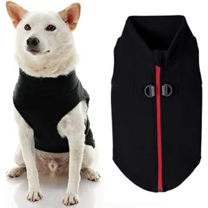 Zip Up Fleece Dog Sweater Winter Small Dog Sweater